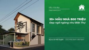 Mẫu Nhà 800 Triệu đẹp ngỡ ngàng như Biệt Thự
