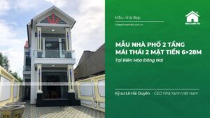 nha pho 2 tang mai thai mat tien 6x28m