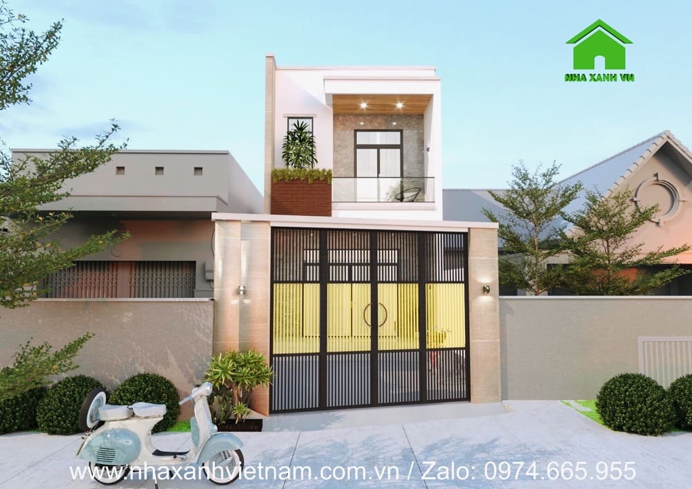 Mẫu nhà phố 2 tầng 5x18