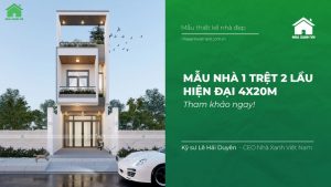Mẫu nhà 1 trệt 2 lầu hiện đại 4x20m tại Biên Hòa NP-202313