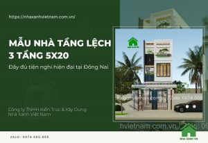 Mẫu nhà Tầng Lệch 3 tầng 5x20 đầy đủ tiện nghi – NO-202301 7 mẫu nhà tầng lệch 3 tầng 5x20