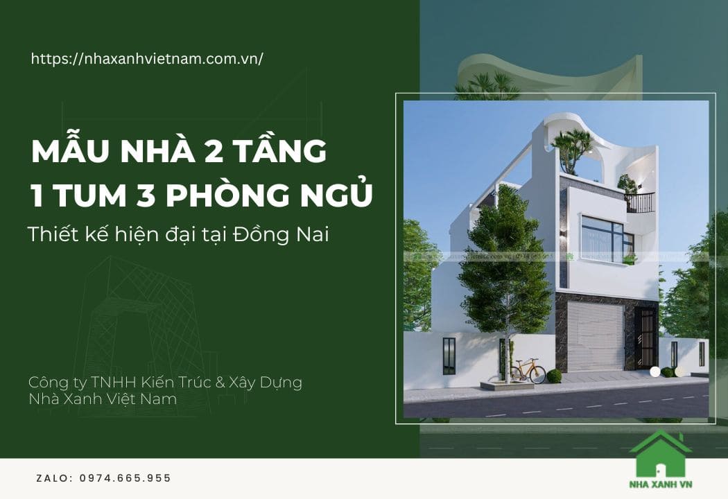 Nhà 2 tầng 1 tum 3 phòng ngủ tại Biên Hòa, Đồng Nai