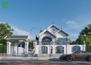 Mặt tiền mẫu nhà cấp 4 Mái Thái