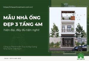 Mẫu Nhà Ống Đẹp 3 Tầng 4m đầy đủ tiện nghi NO-202303 8 Mẫu Nhà Ống Đẹp 3 Tầng 4m hiện đại, đầy đủ tiện nghi