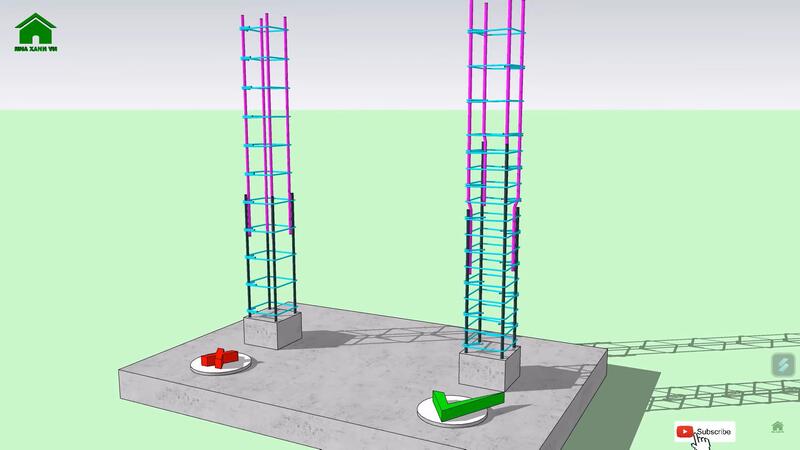 Bố trí thép cột trong xây dựng đúng kỹ thuật