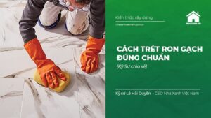 Cách trét Ron Gạch đúng chuẩn