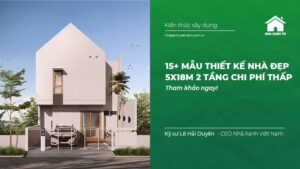 nhà đẹp 5x18m 2 Tầng