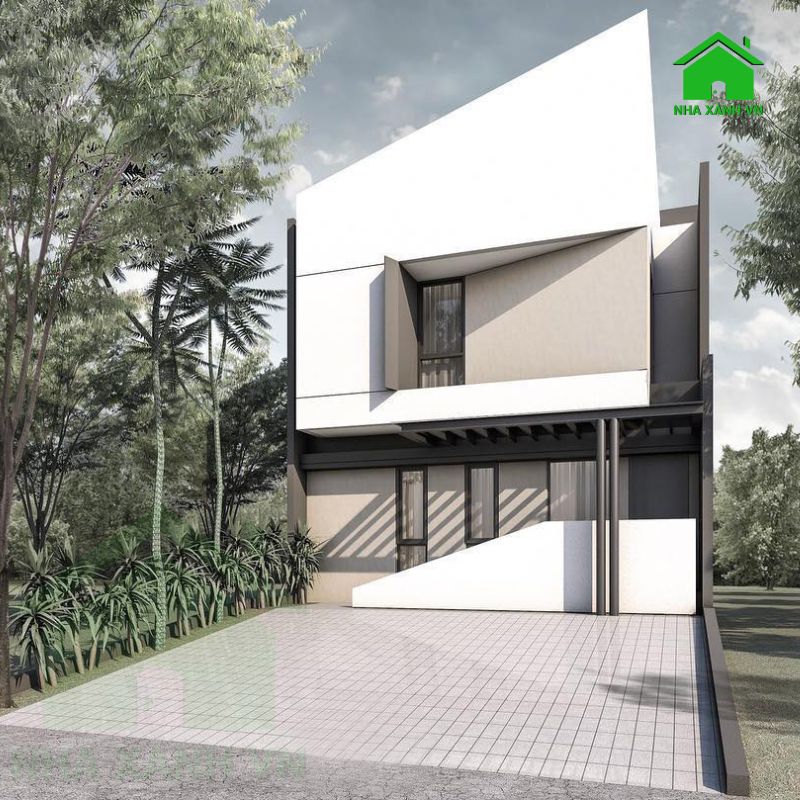 35+ mẫu Thiết kế nhà 5x20 2 tầng đẹp, Tiết Kiệm chi phí 35 Nhà 2 tầng mái lệch độc đáo, thu hút mọi ánh nhìn