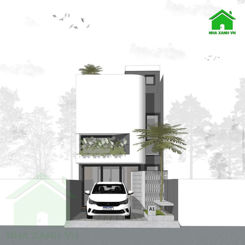 Mẫu nhà ống ngang 5m dài 12m đơn giản đầy tinh tế