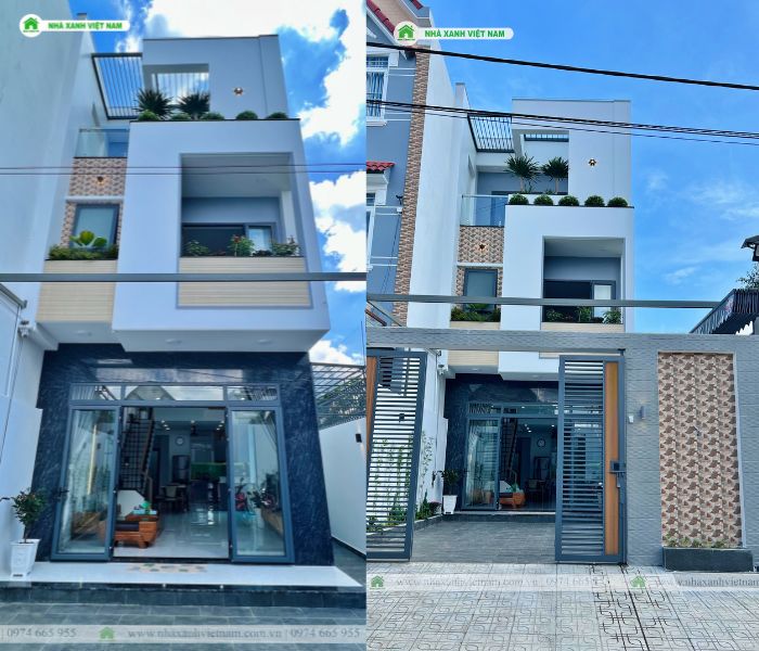 Hình ảnh hoàn thiện nhà phố lệch tầng 5x16m tại Biên Hòa - view 1