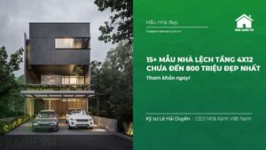 15+ mẫu nhà Lệch Tầng 4x12 chưa đến 800 Triệu đẹp nhất
