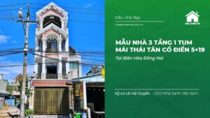 nhà mái Thái Tân Cổ Điển 5×19