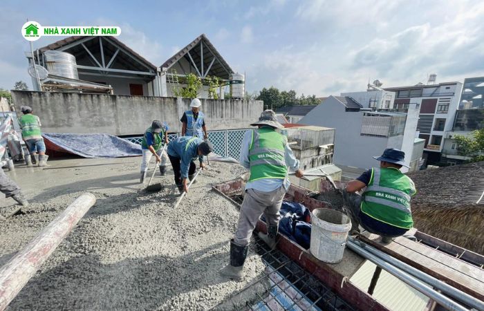 Diện tích sàn càng lớn thì chi phí đổ mái bằng càng cao