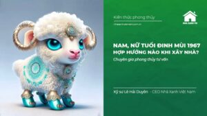 Nam, nữ tuổi Đinh Mùi 1967 hợp hướng nào khi xây nhà?