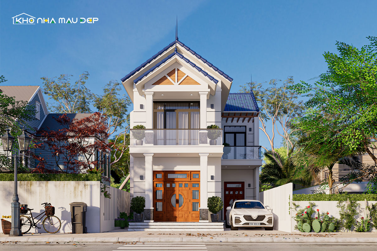 6+ Mẫu nhà 2 tầng mái Thái 500 triệu đẹp được yêu thích thất 9 Mẫu nhà 2 tầng mái Thái 500 triệu thiết kế hình chữ L