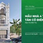 Mẫu nhà 4 tầng Tân Cổ Điển 5x19m đẹp như Biệt Thự NP4T-NX-4 63 Mẫu nhà 4 tầng Tân Cổ Điển 5x19m đẹp như Biệt Thự