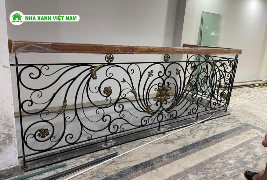 35+ Mẫu Lan Can hành lang sắt đẹp cho nhà phố 21 1 mau lan can hanh lang sat