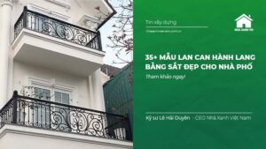Mẫu Lan Can hành lang sắt đẹp cho nhà phố