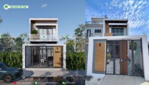 Hình 3D và hình hoàn thiện thực tế