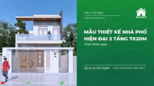 nhà Phố Hiện Đại 2 Tầng 7x20m