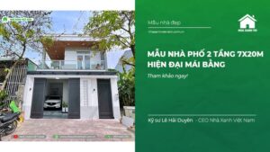 Nhà phố 2 tầng 7x20m