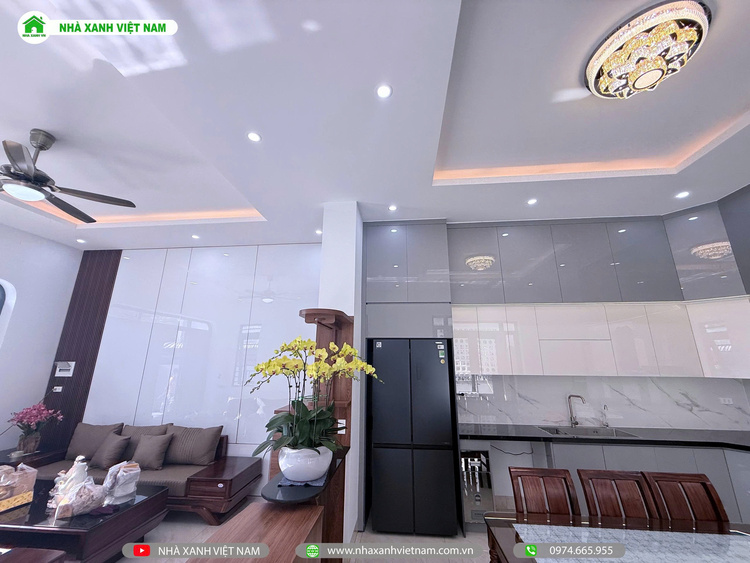 Mẫu Nhà cấp 4 sân vườn đẹp 8x22m 3 phòng Ngủ NCB-202501 144 Chi tiết hoàn thiện phòng khách - view 5