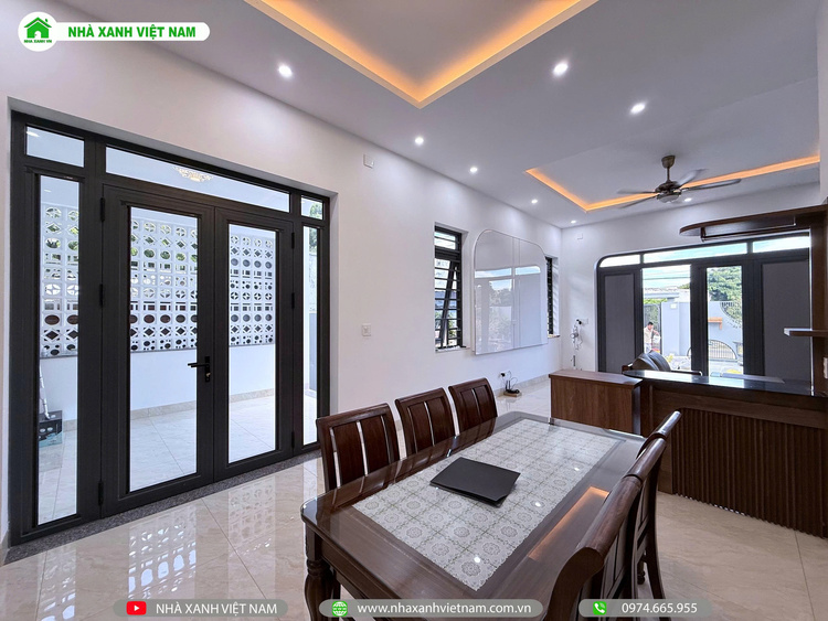 Mẫu Nhà cấp 4 sân vườn đẹp 8x22m 3 phòng Ngủ NCB-202501 150 Chi tiết hoàn thiện căn bếp - view 3