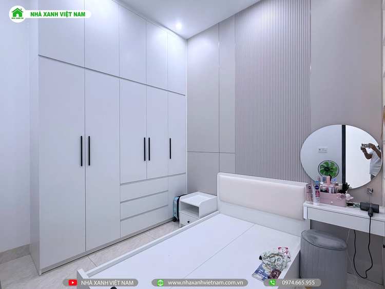 Mẫu Nhà cấp 4 sân vườn đẹp 8x22m 3 phòng Ngủ NCB-202501 154 Chi tiết hoàn thiện phòng ngủ 2 - view 2