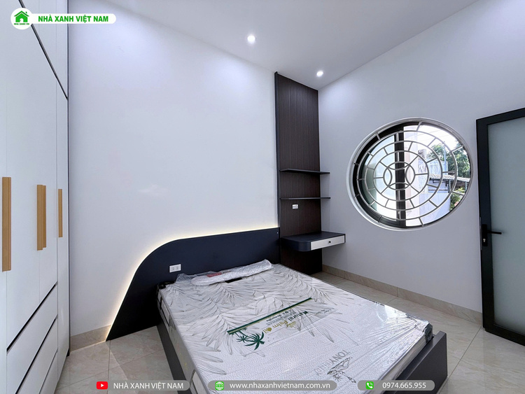 Mẫu Nhà cấp 4 sân vườn đẹp 8x22m 3 phòng Ngủ NCB-202501 156 Chi tiết hoàn thiện phòng ngủ 3 - view 2
