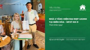 Nhà 2 Tầng Hiện Đại Đẹp 4x20m
