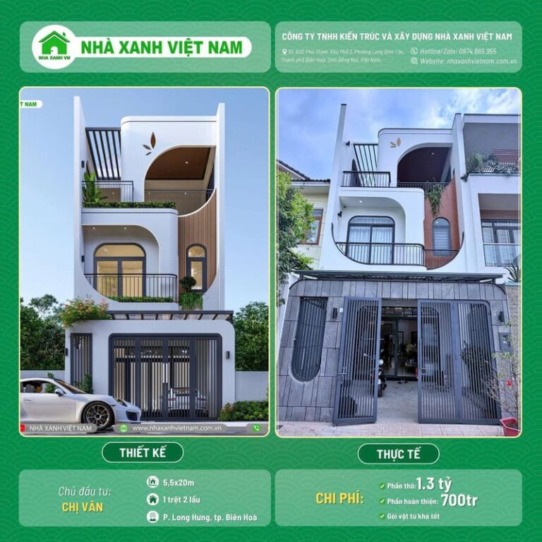 0nha pho hien dai 1 tret 2 lau 5 5x20m