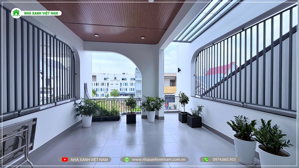 Hình ảnh hoàn thiện sân thượng