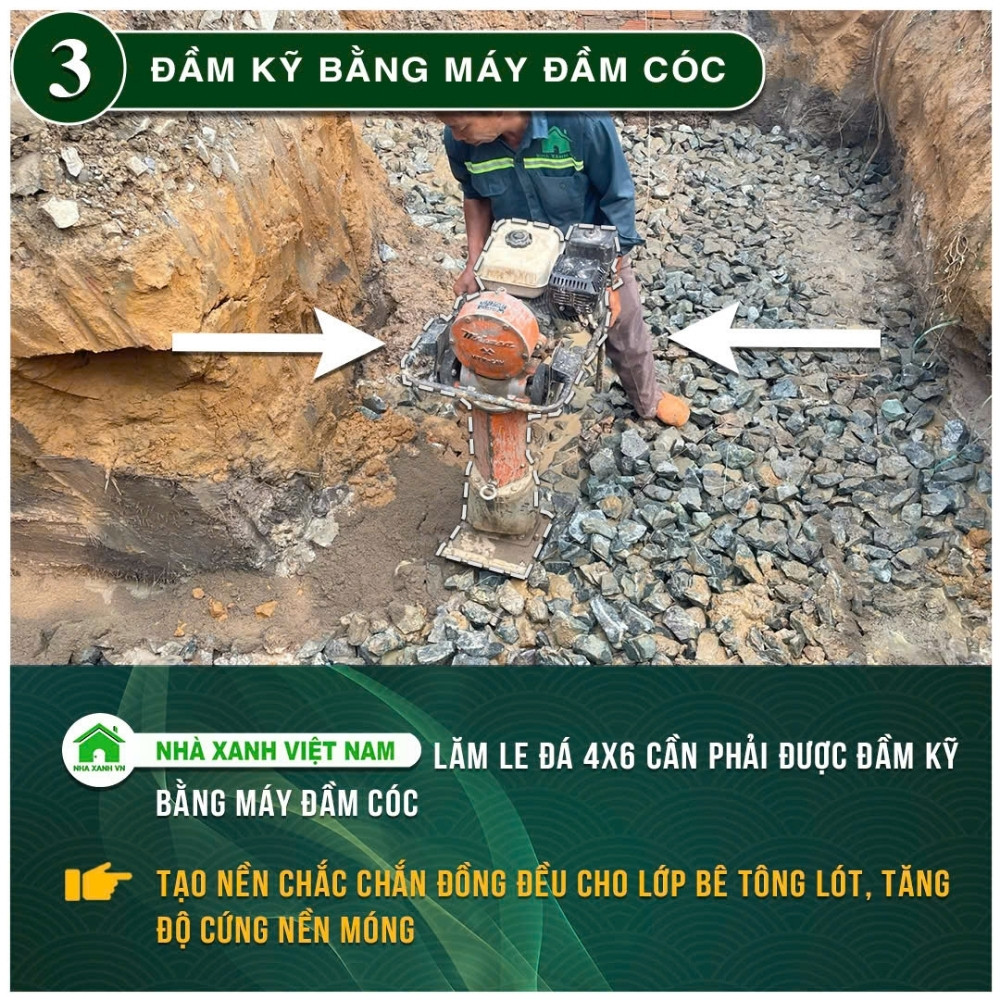 #77 Biện pháp thi công và Quy Trình bắt buộc trong thi công 80 Đầm kỹ bằng máy đầm cóc