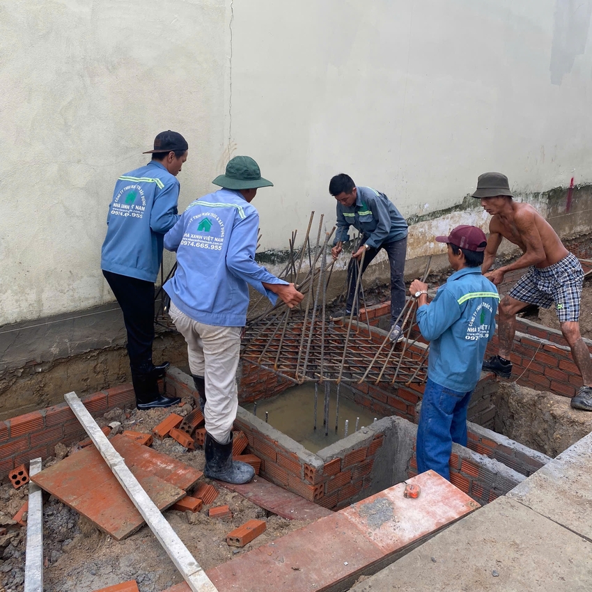 Công tác thi công móng