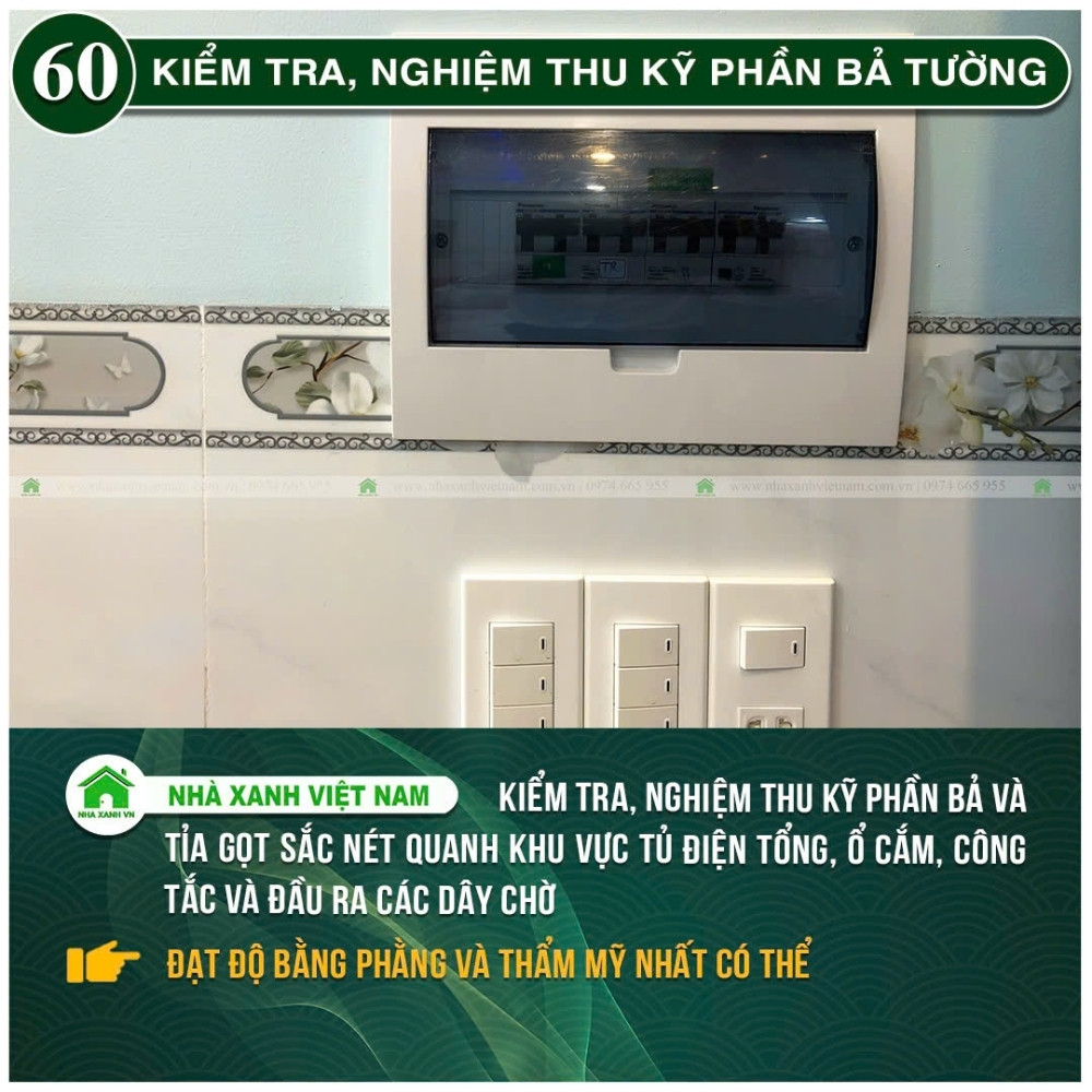 #77 Biện pháp thi công và Quy Trình bắt buộc trong thi công 137 Kiểm tra, nghiệm thu kỹ phần bả tường