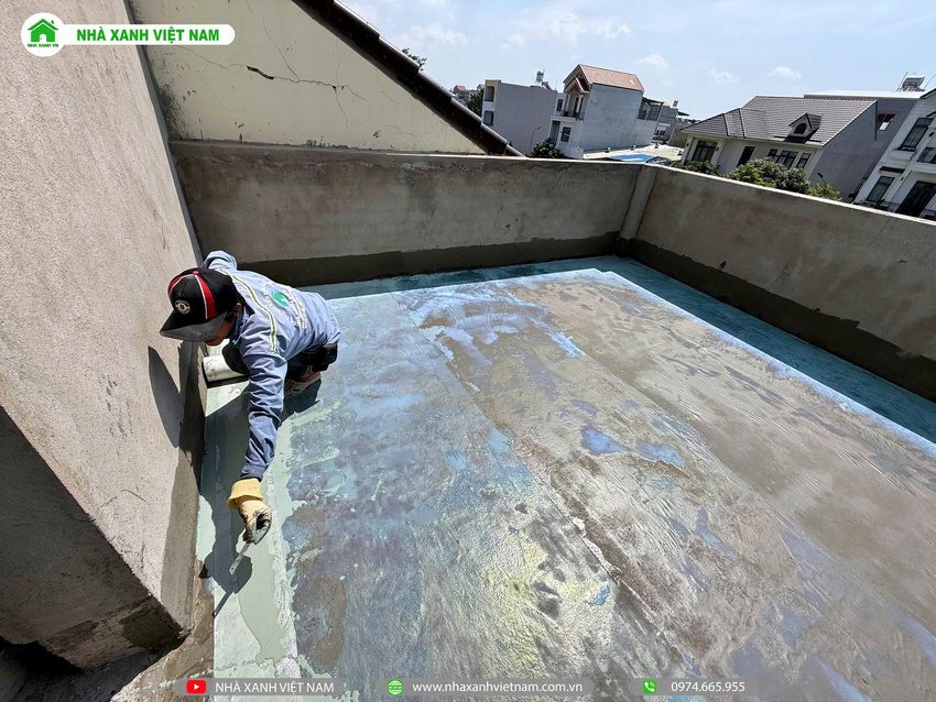 Công tác chống thấm sân thượng