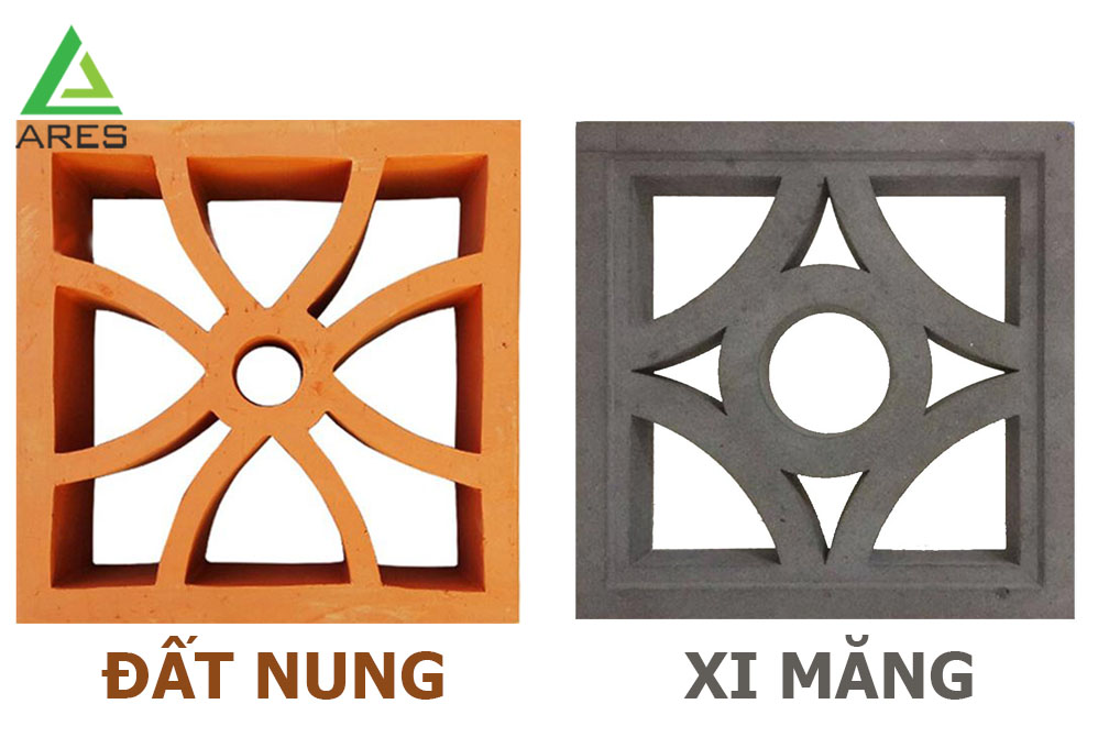 Gạch Bông Gió Là Gì? Phân Loại, Ưu Điểm & Ứng Dụng 8 Phân loại dựa trên vật liệu chế tác