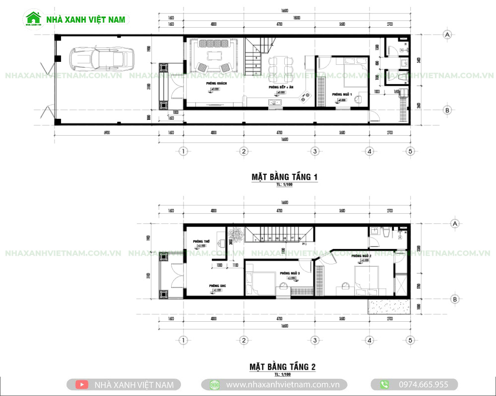 Mẫu nhà 1 trệt 1 lầu mái Nhật 6x16,5m 3 phòng ngủ NP2T-NX-11 8 Công năng mẫu nhà 1 trệt 1 lầu mái Nhật 6x16,5m