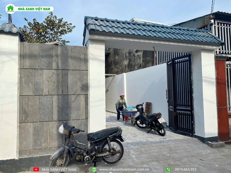 Mẫu nhà 1 trệt 1 lầu mái Nhật 6x16,5m 3 phòng ngủ NP2T-NX-11 64 Căn nhà đang trong giai đoạn hoàn thiện