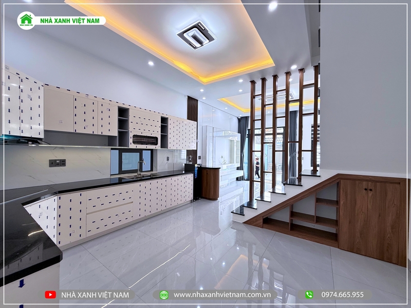 Mẫu nhà 1 trệt 1 lầu mái Nhật 6x16,5m 3 phòng ngủ NP2T-NX-11 79 Hình ảnh hoàn thiện căn bếp - view 4