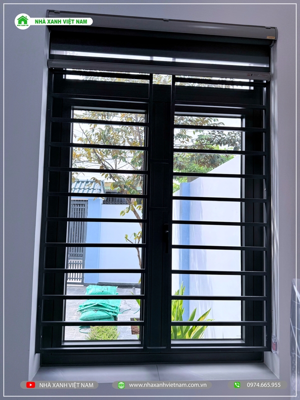 Mẫu nhà 1 trệt 1 lầu mái Nhật 6x16,5m 3 phòng ngủ NP2T-NX-11 80 Hình ảnh hoàn thiện chi tiết cửa sổ