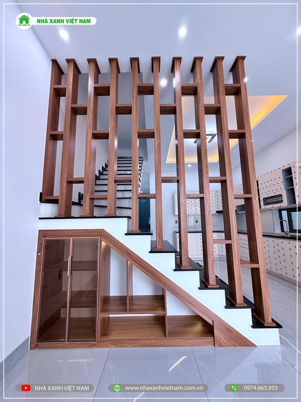 Mẫu nhà 1 trệt 1 lầu mái Nhật 6x16,5m 3 phòng ngủ NP2T-NX-11 72 Hình ảnh hoàn thiện phòng khách - view 3