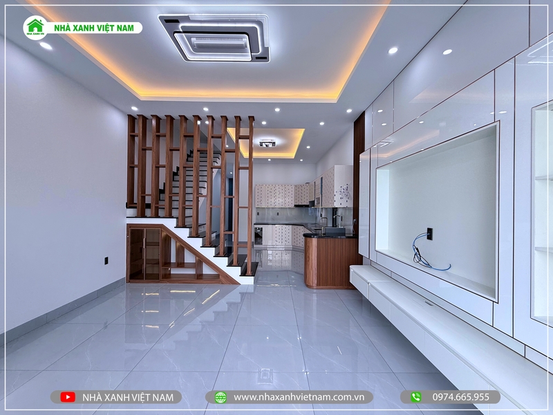 Mẫu nhà 1 trệt 1 lầu mái Nhật 6x16,5m 3 phòng ngủ NP2T-NX-11 74 Hình ảnh hoàn thiện phòng khách - view 5