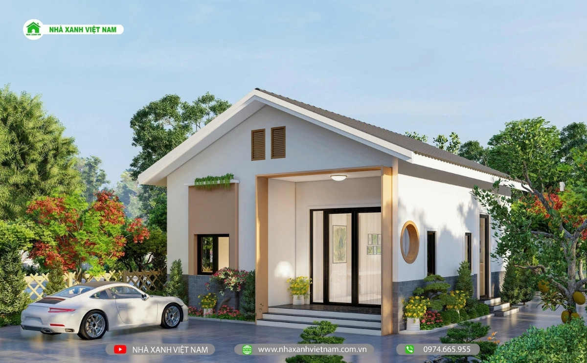 Nhà cấp 4 sân Vườn 1 tầng 8x10m - NCB-202503 17 Nhà cấp 4 8x10m