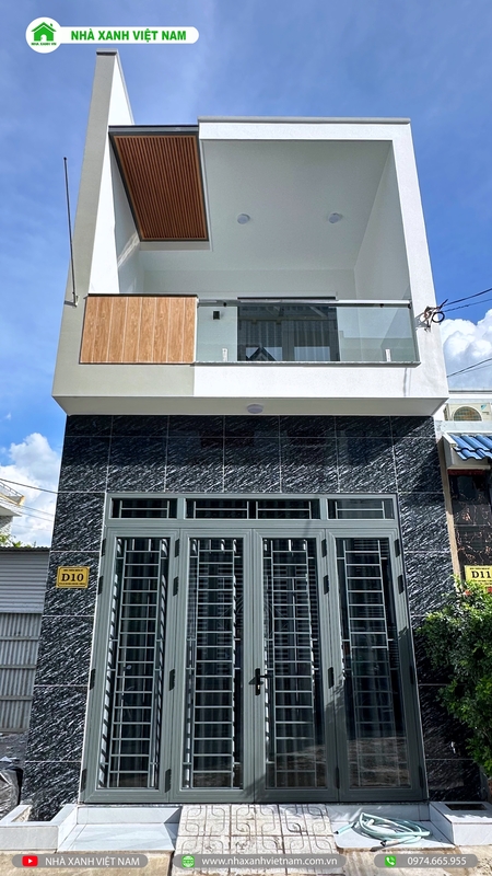 Mẫu nhà phố 2 tầng hiện đại 4x16m tại Biên Hòa NP2T-NX-14 81 Hình ảnh hoàn thiện - view mặt tiền chính diện