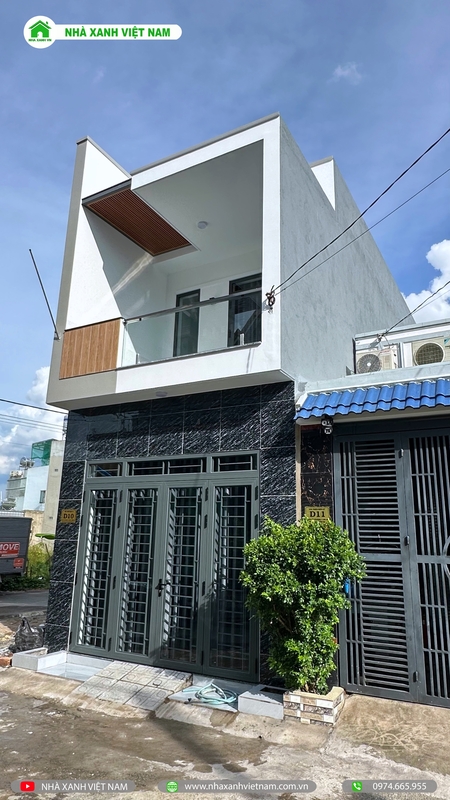 Mẫu nhà phố 2 tầng hiện đại 4x16m tại Biên Hòa NP2T-NX-14 83 Hình ảnh hoàn thiện - view mặt tiền từ bên trái qua
