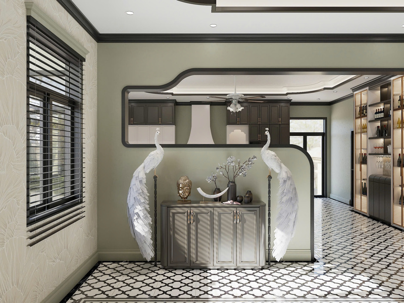 3D phòng khách - view 3