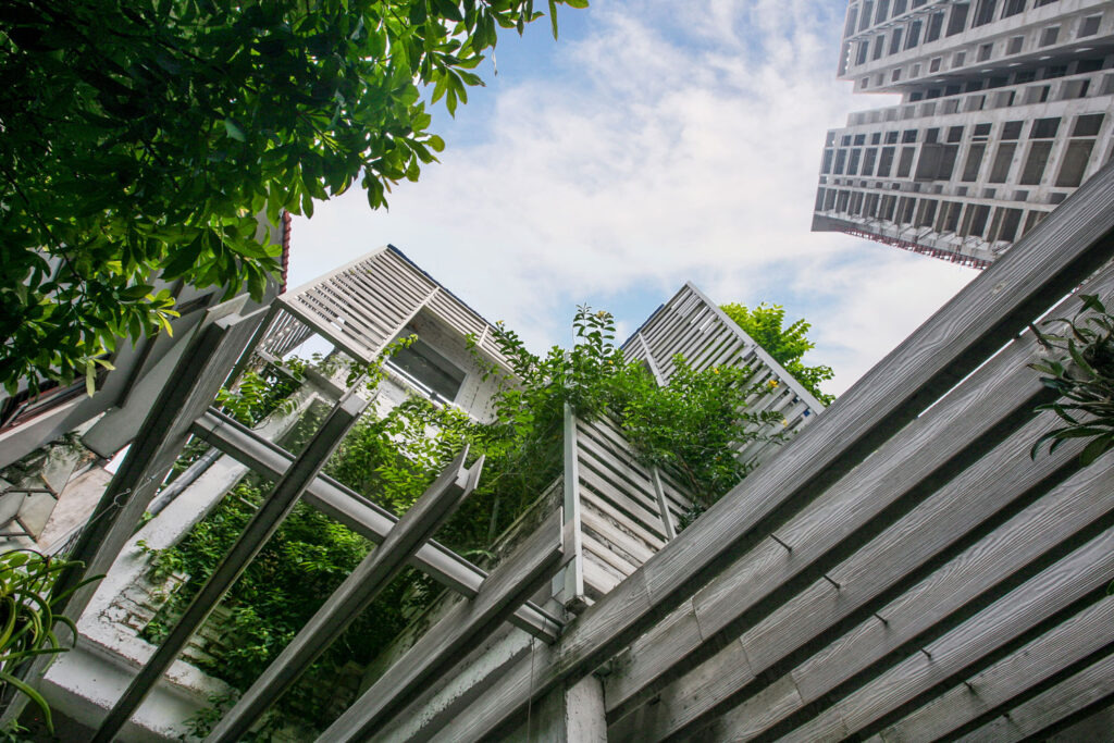 Dự án Mein Garten Showroom của Studio 102 - sử dụng xu hướng vật liệu đẹp, bền xanh