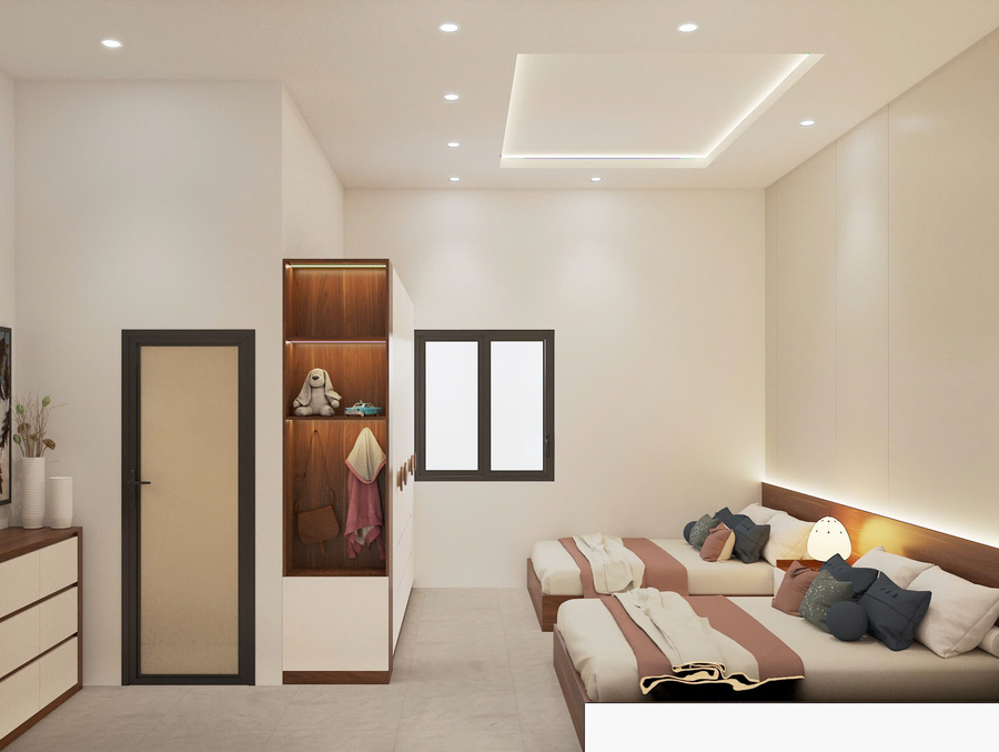 3D phòng ngủ 2 -view 1