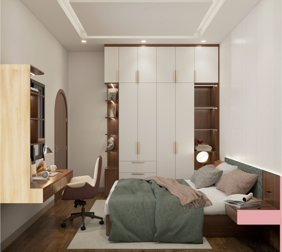 3D nội thất phòng ngủ - view 6